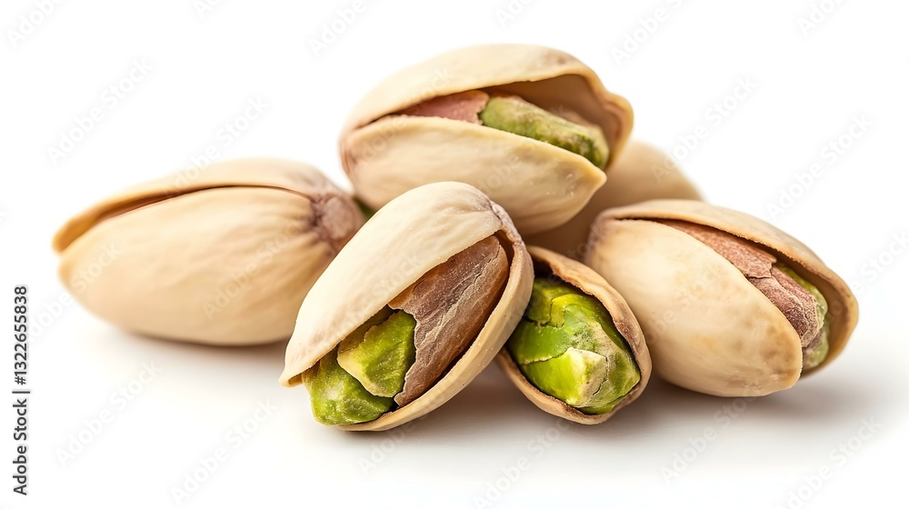 Pistachio nuts isolated on white background Pistachio nuts isolated on white background