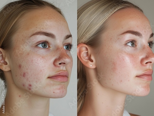 Before and After Skincare Treatment: Clear Skin Transformation