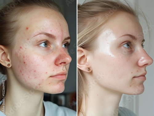 Before and After Skin Treatment Comparison