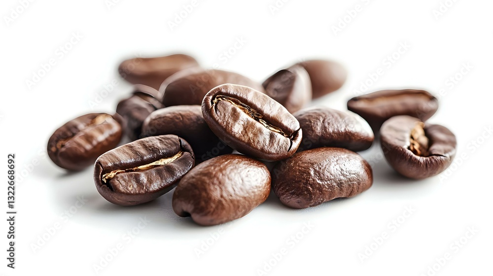 Obraz premium Coffee beans isolated on white background