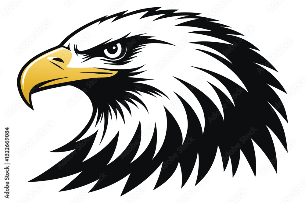 Eagle Face Silhouette Bald Eagle Head Vector Eagle Face Silhouette Bald Eagle Head Vector