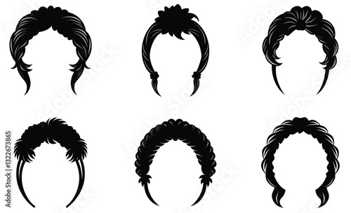 Hairpins silhouette vector