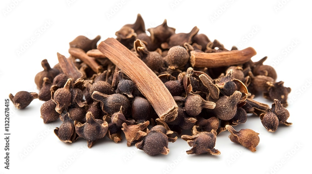 Obraz premium dry cloves on white background