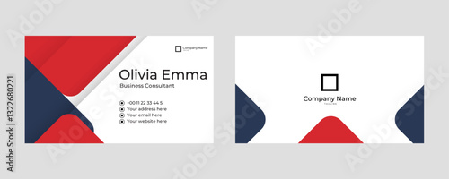 Abstract business card template
