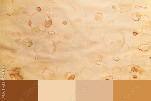 Old paper sheet with coffee...