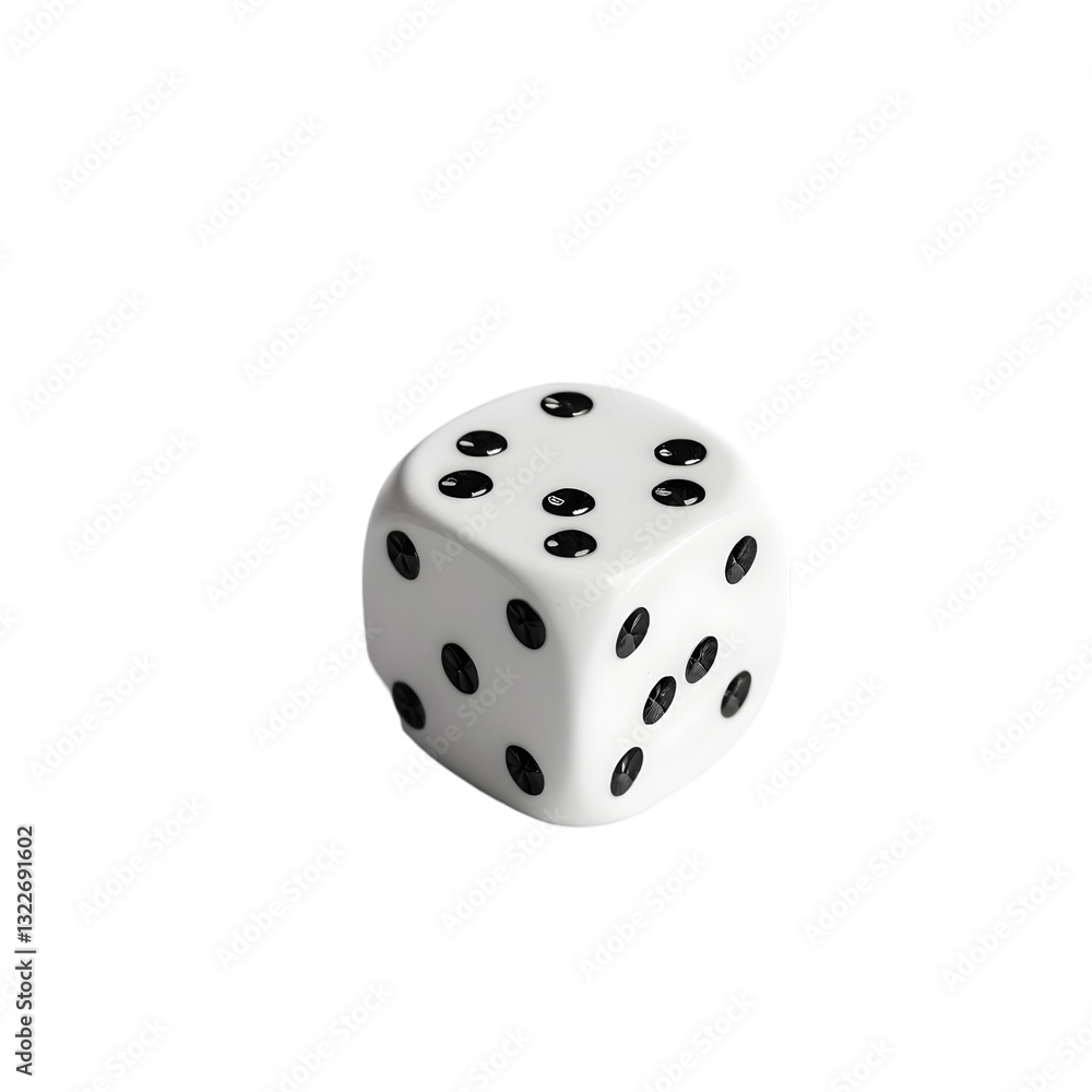 White Dice Image isolated on transparent background White Dice Image isolated on transparent background
