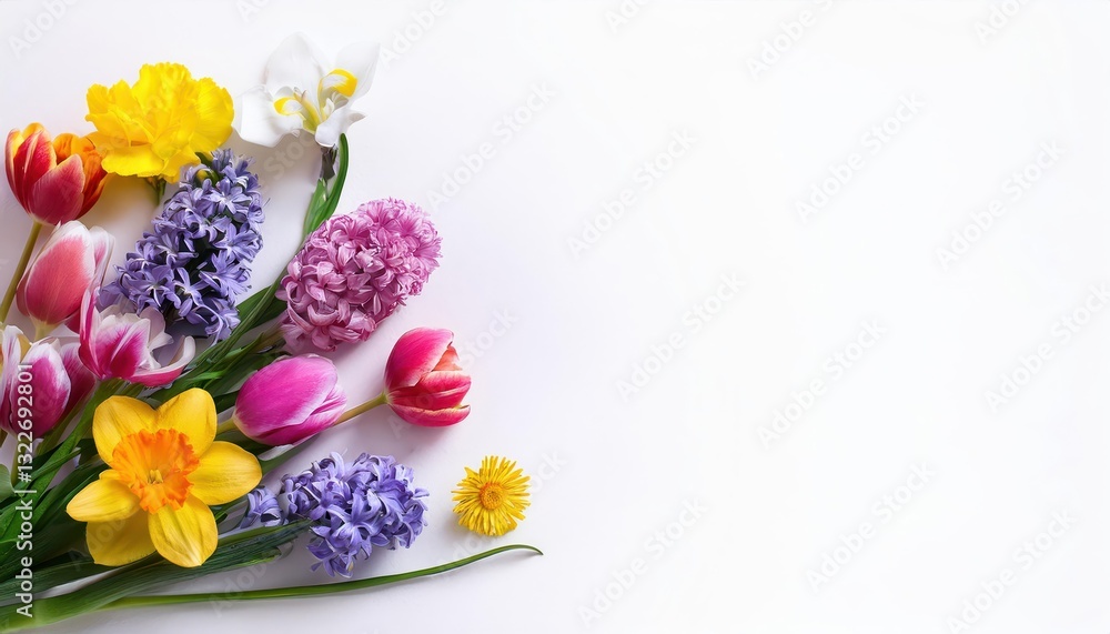 Vibrant Spring Blossoms on a White Background A Symphony of Colors and Textures Amidst Natures Rebirth, Perfect for Digital Art, Home Decor, or Design Inspiration Vibrant Spring Blossoms on a White Background A Symphony of Colors and Textures Amidst Natures Rebirth, Perfect for Digital Art, Home Decor, or Design Inspiration