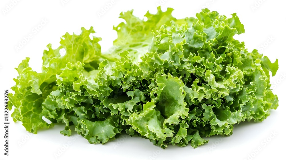 Bunch of fresh green salad isolated on white Bunch of fresh green salad isolated on white