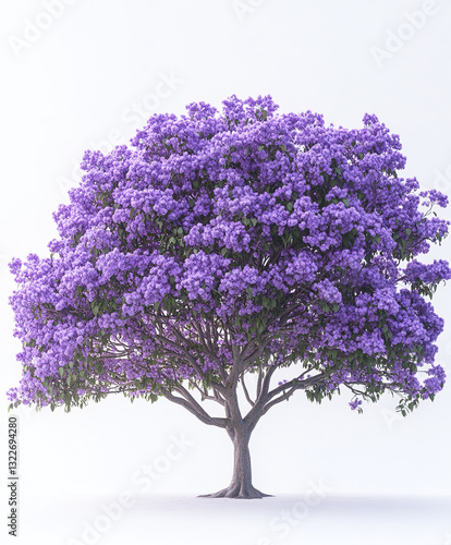 vibrant purple chaste tree with sprawling blossoms