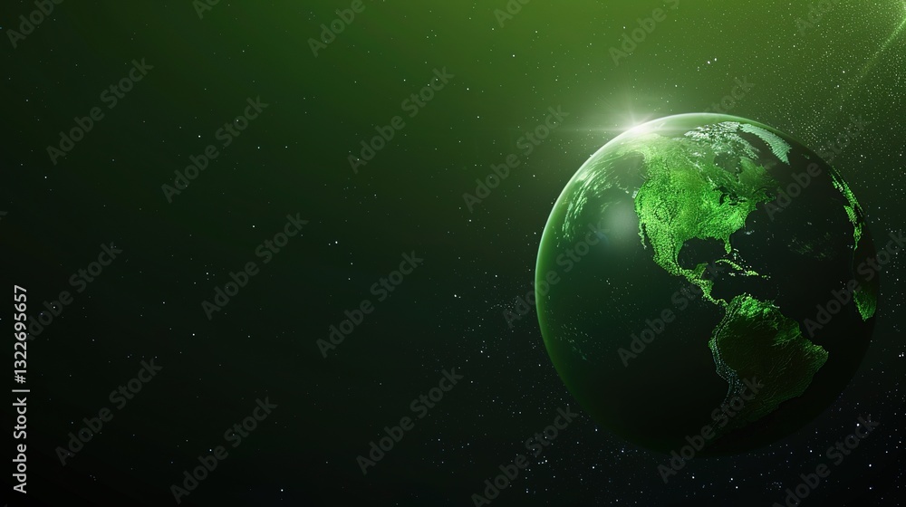 Fototapeta premium Environmental Protection Background of Earth Day: Analysis of Current Situation, Challenges and Actions