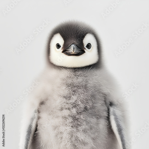 Penguin isolated on white background