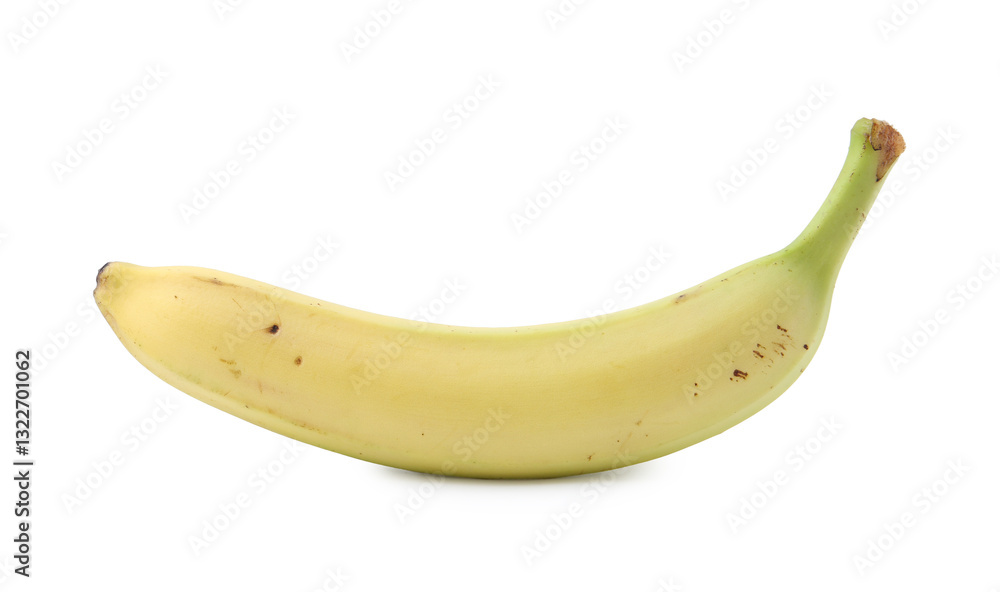 One fresh ripe banana isolated on white One fresh ripe banana isolated on white