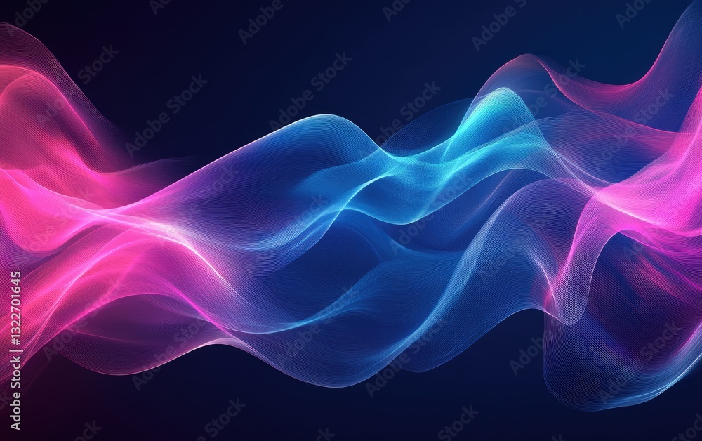 Abstract, flowing, vibrant lines. Dynamic, futuristic, and ethereal wave patterns Abstract, flowing, vibrant lines. Dynamic, futuristic, and ethereal wave patterns