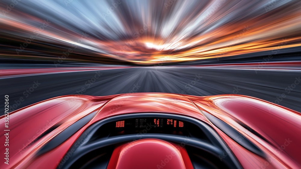 Red Speed: A Thrilling Sunset Race Red Speed: A Thrilling Sunset Race