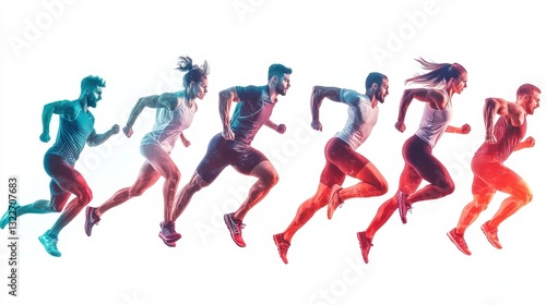 Dynamic Running Motion Sequence