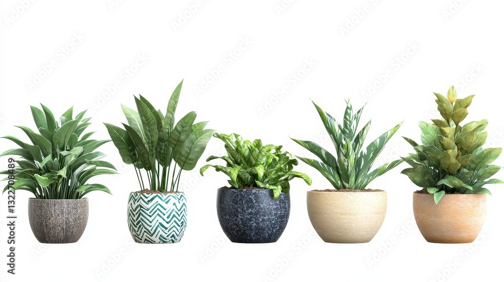 Fototapeta premium Green Plants in Pots
