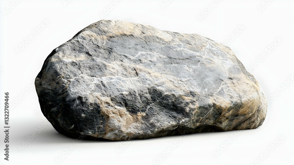 Obraz premium Rock isolated on white background