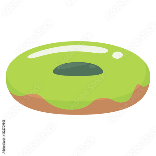 matcha glazed donut
