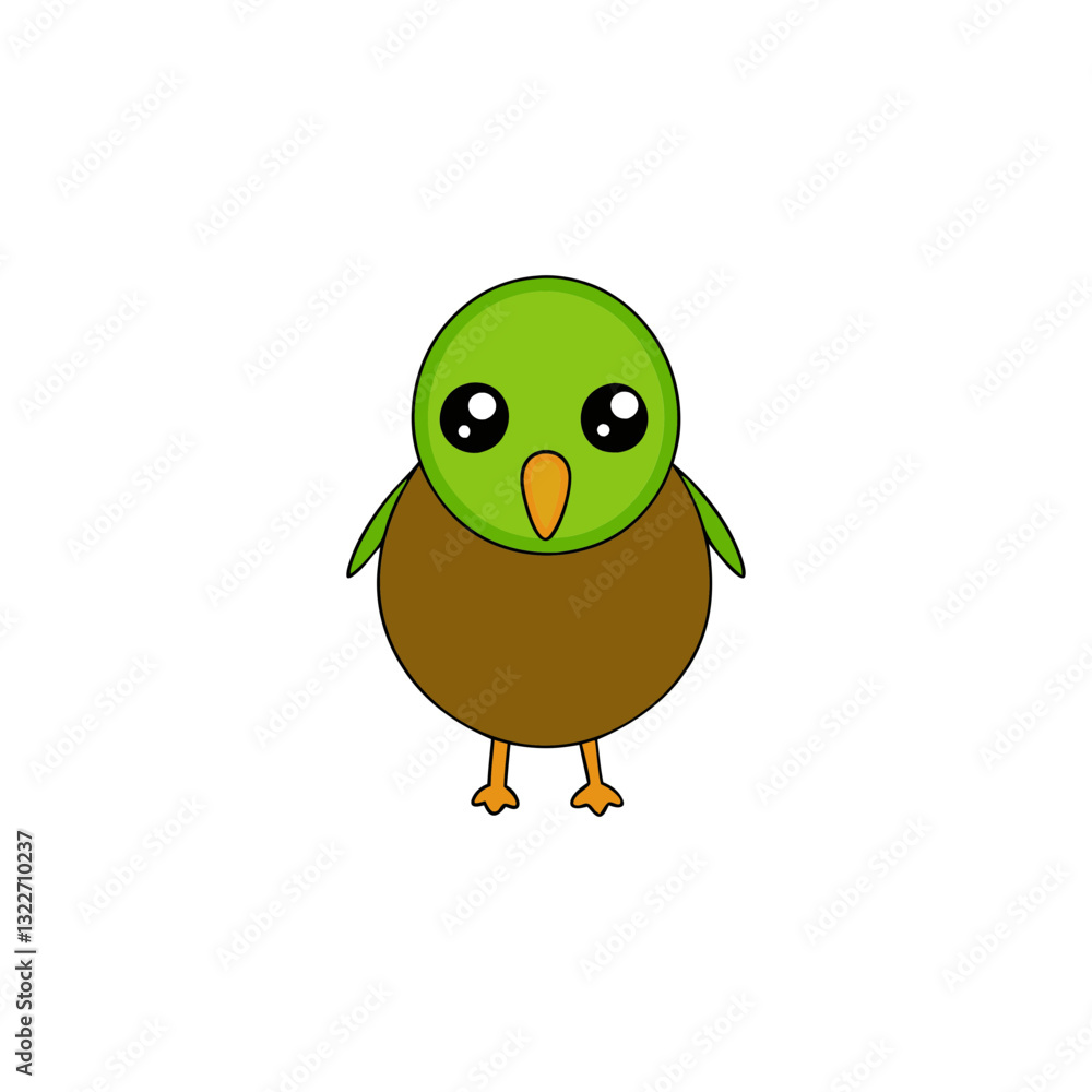 Fototapeta premium Cute kiwi cartoon vector