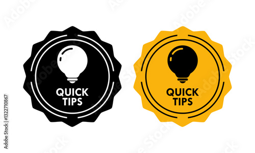 Quick tips design template illustartion