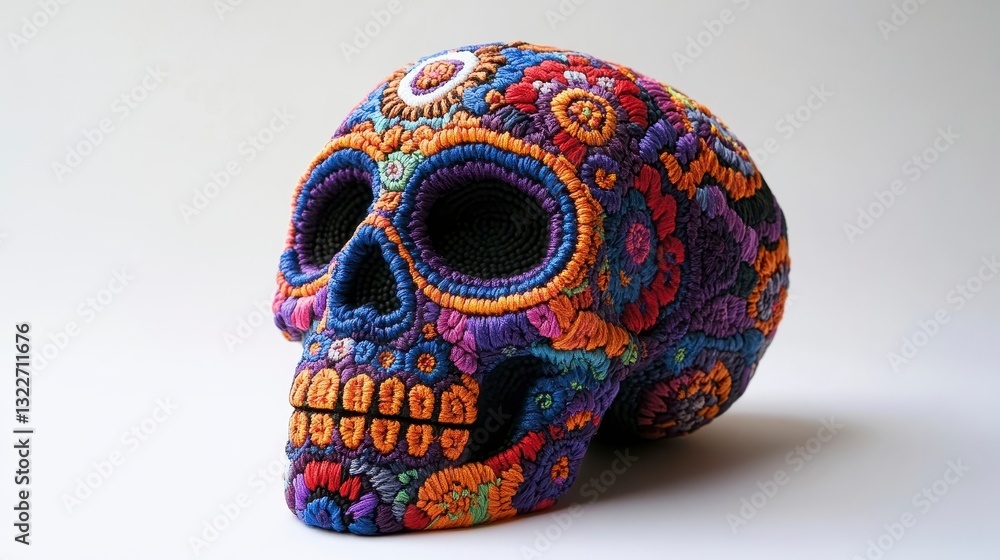 Fototapeta premium Colorful Skull Decoration