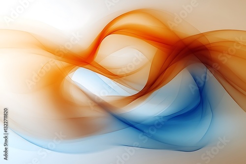 Abstract flowing color gradients creating an elegant and visually appealing image