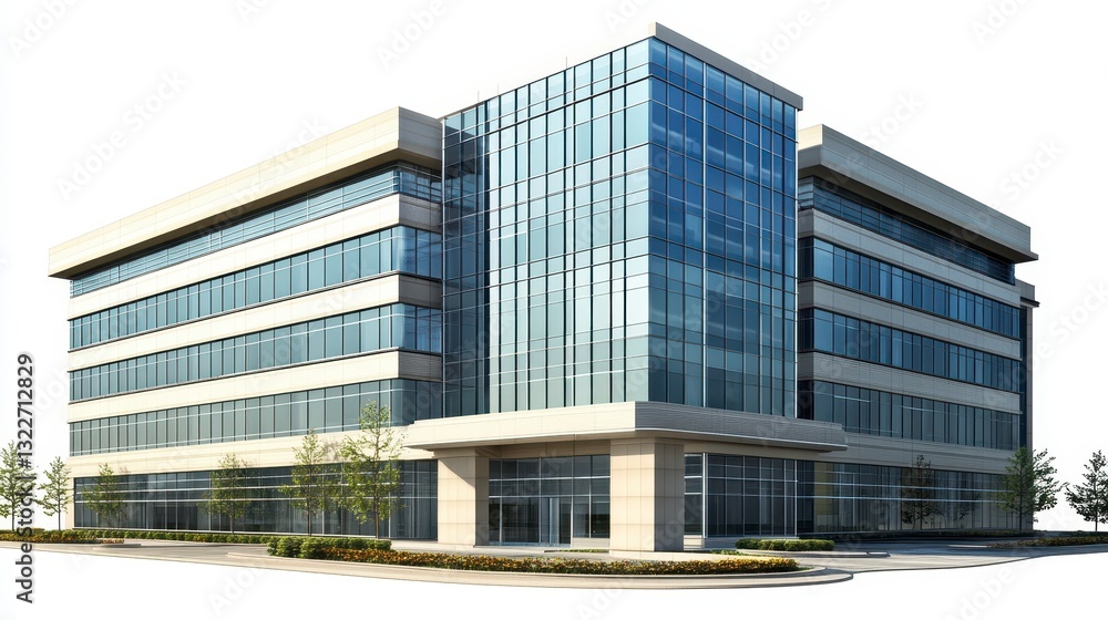 Fototapeta premium Modern Glass Office Building