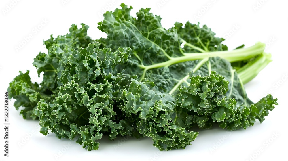 Obraz premium Fresh Kale isolated on white background