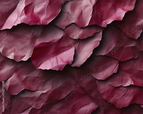 Wallpaper Mural Overlapping textured paper sections in various shades of red Torontodigital.ca