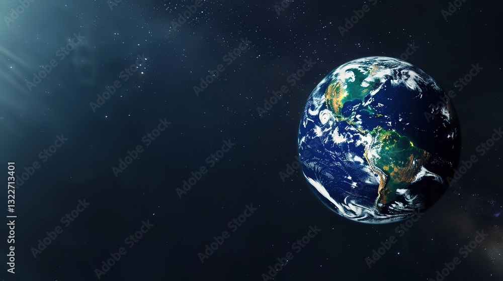 Obraz premium The Fresh Connotation Background of Earth Day: The Call and Exploration for the Protection of Natural Authenticity