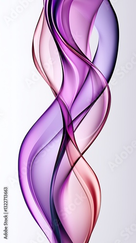 Abstract flowing lines of color forming a beautiful display