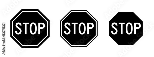 Stop sign set