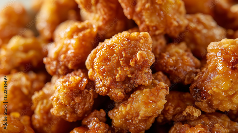 Photo of a large quantity of fried food piled in a heap with no margins Photo of a large quantity of fried food piled in a heap with no margins