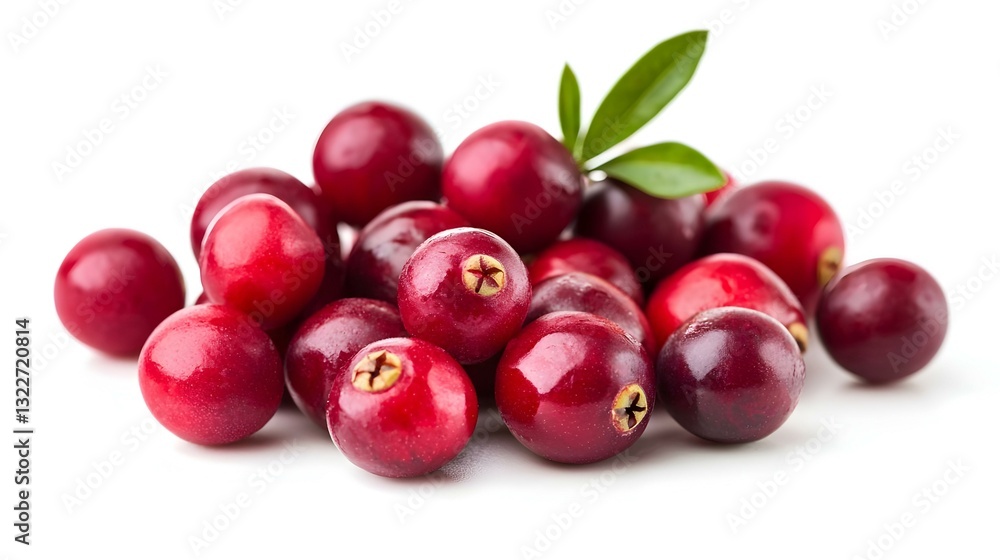 Cranberries isolated on white background Cranberries isolated on white background