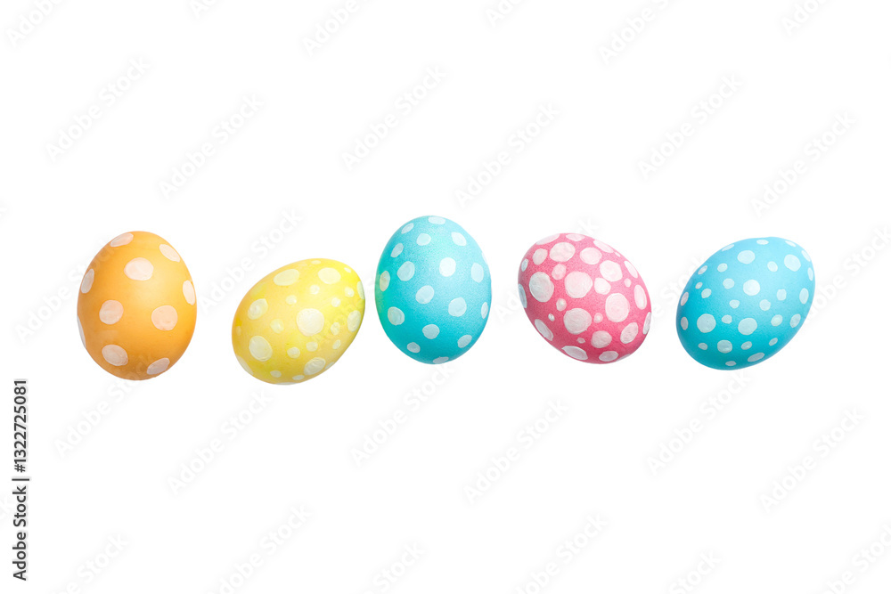 PNG, Easter, set of painted Easter eggs, isolated on white background PNG, Easter, set of painted Easter eggs, isolated on white background