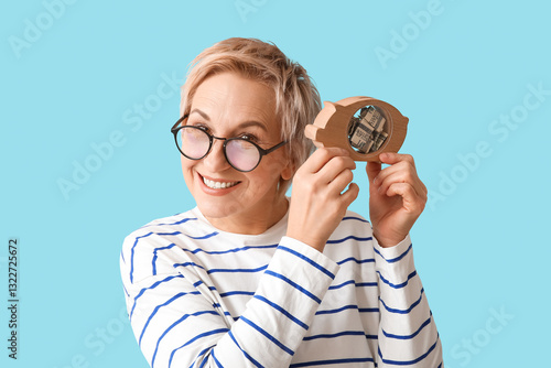 Beautiful mature woman with...