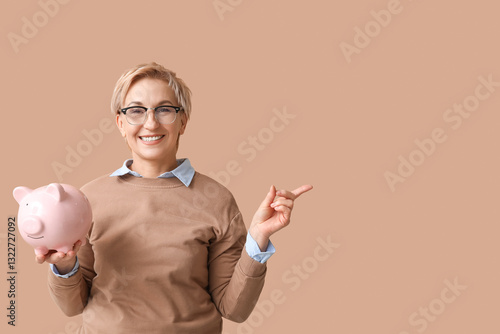 Beautiful mature woman with...