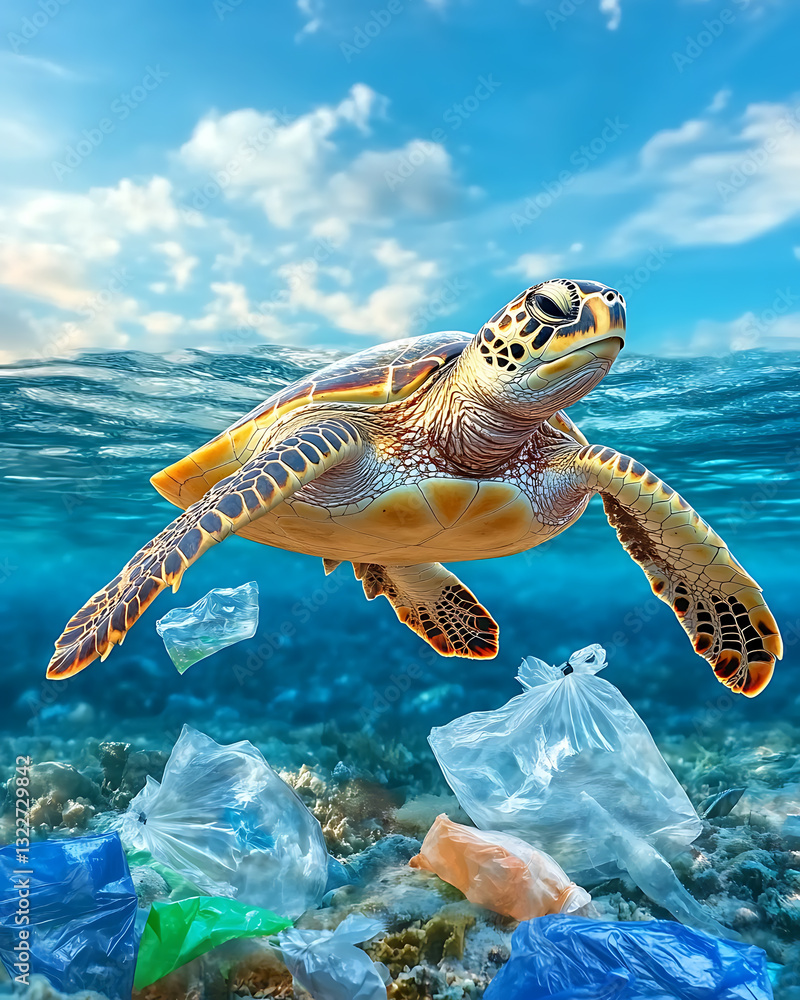 Obraz premium Eco-friendly Photo featuring recycling and nature themes
