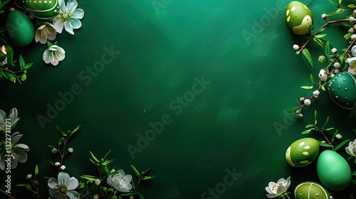 The Dark Green Background of Easter: The Integration of Natural Vitality and Religious Sentiment