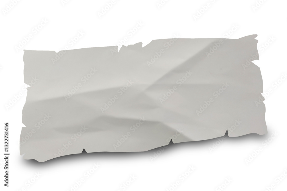 Blank Label with Weathered Glue and Aged Texture