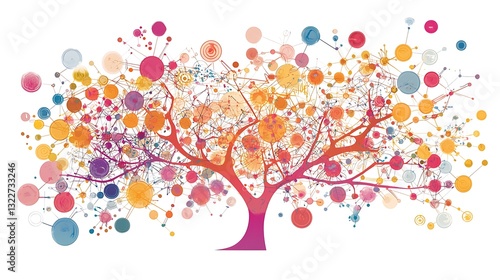 Visual representation change management through digital nodes and human interaction