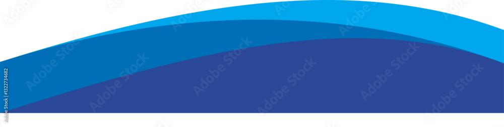 Obraz premium Elegant Footer Lines and Curves