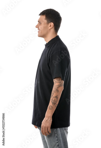 Handsome young man in styli...