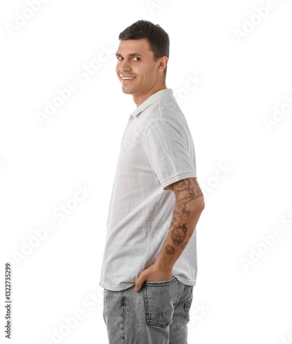 Handsome young man in styli...