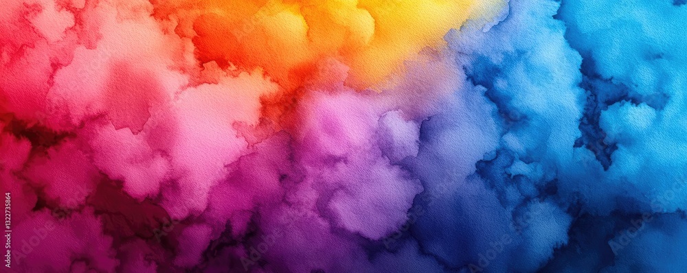 Digital watercolor painting abstract background idea. Vibrant abstract colors blending in a striking cloud pattern, evoking creativity and emotion. Digital watercolor painting abstract background idea. Vibrant abstract colors blending in a striking cloud pattern, evoking creativity and emotion.