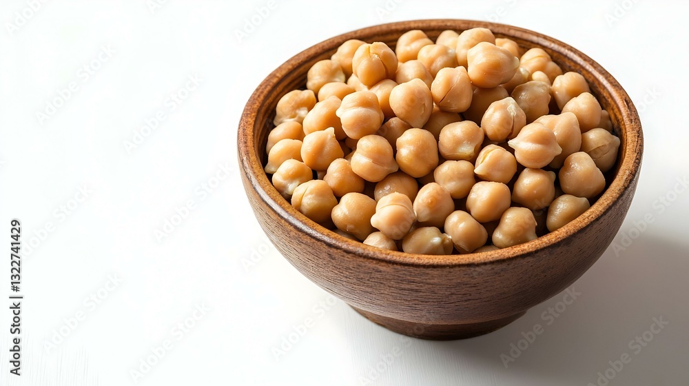 Bowl of Chickpeas isolated on white background Bowl of Chickpeas isolated on white background