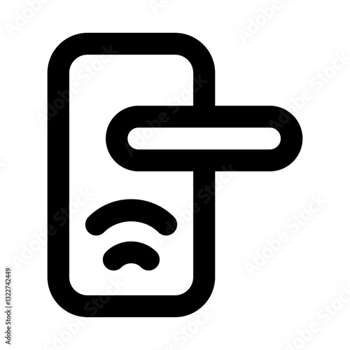 smart door icon for illustration
