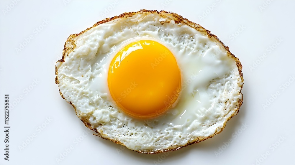 Fried egg isolated on white background Fried egg isolated on white background