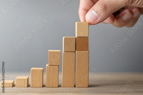 Upward trending business graph showcasing improvement in stock market profit and skills