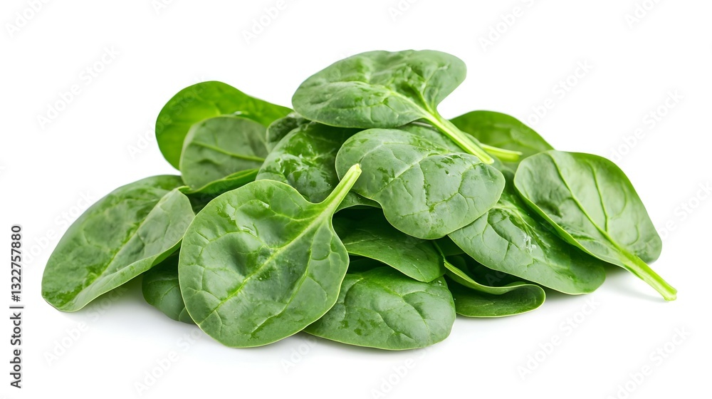 Spinach leaves isolated on white background Spinach leaves isolated on white background